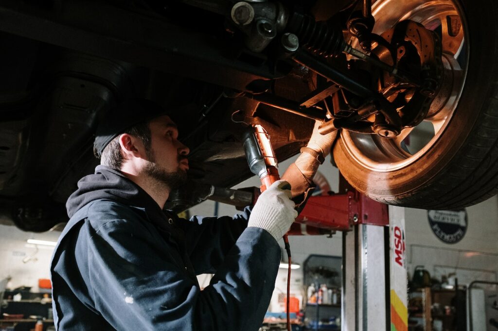 old car repair shop