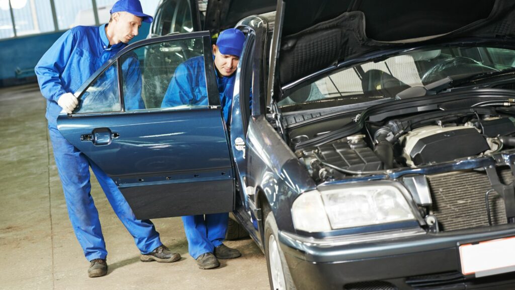 bent car door frame repair cost