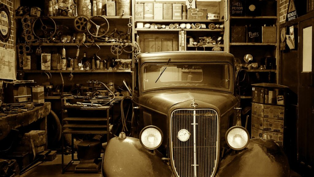 classic car repair shop